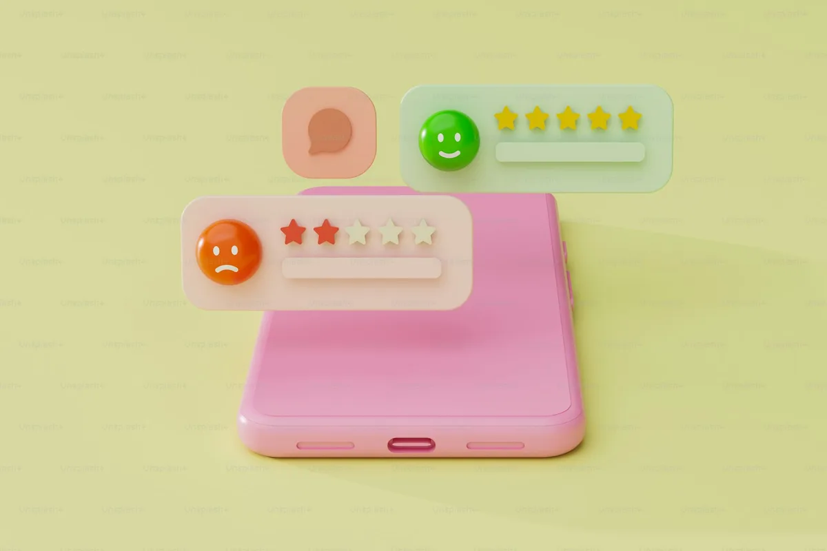 Pink phone case with a smiling face